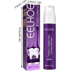 Dentifrice correcteur de couleur V34, 50 ml dentifrice correcteur de couleur pour blanchir les dents, correcteur de couleur pour