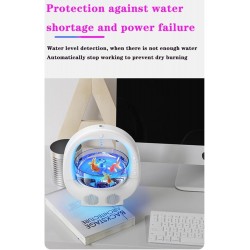 USB Rechargeable Air Humidifier, Anti-gravity Humidifier, Seven-color Light Humidifier, Automatic Off, Suitable For Office,