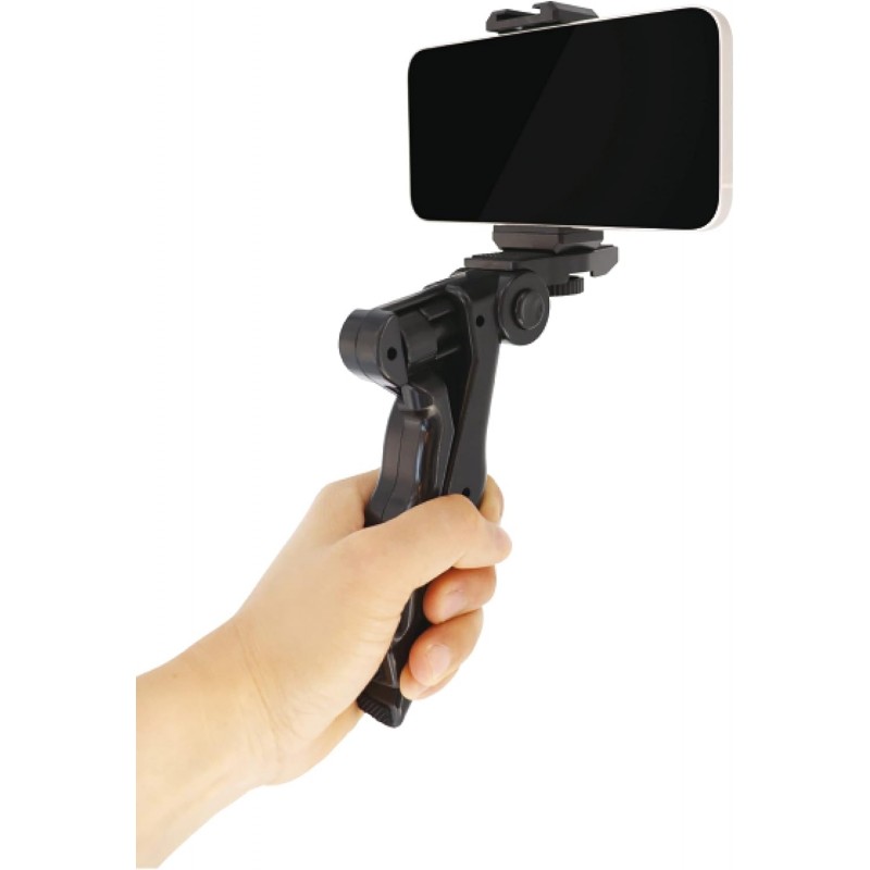 Mobility Lab - ML305578 - Kit Vlogging - Trépied spécial ou poignée - Support Smartphone Universel - Lumière vidéo - Microphone