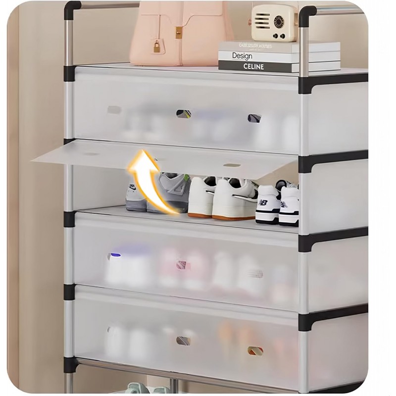 Sifxouped-Meuble Chaussure, Rangement Chaussure, Meuble de Rangement, Etagere Chaussure, Range Chaussures pour Entrée, Meuble a