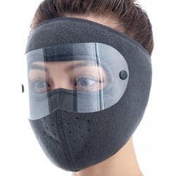 Masque d'hiver coupe-vent en peluche épaisse pour cyclisme, protection contre le froid, cadeau d'hiver chaud pour la famille,