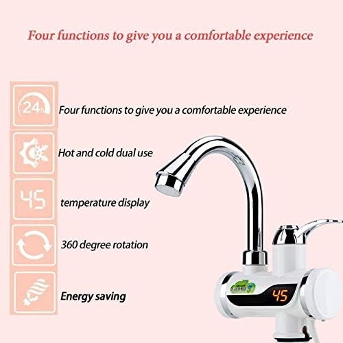 Robinet De Chauffage Instantané D'eau Chaude Et Froide + Affichage De La Température Pomme De Douche Maroc